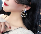 Round Shiny Earrings, Women's Jewelry
