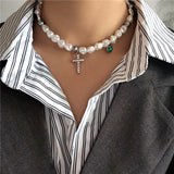 Pearls Chain Necklace, Women's Jewelry