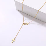 Cross And Digital 8 Necklaces, Women's  Jewelry