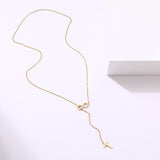 Cross And Digital 8 Necklaces, Women's  Jewelry