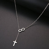 Cross And Digital 8 Necklaces, Women's  Jewelry
