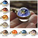 Glass Ball Necklace & Earth Planet Pendant, Women's  Jewelry