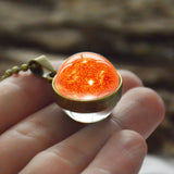 Glass Ball Necklace & Earth Planet Pendant, Women's  Jewelry