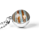 Glass Ball Necklace & Earth Planet Pendant, Women's  Jewelry