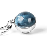 Glass Ball Necklace & Earth Planet Pendant, Women's  Jewelry