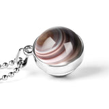 Glass Ball Necklace & Earth Planet Pendant, Women's  Jewelry