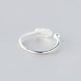 Silver Cute Feather Ring, Women's Jewelry