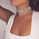 Crystal Rhinestone Choker Necklace, Women's  Jewelry