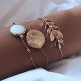Bohemian Gold Bracelet Set, Women's  Jewelry