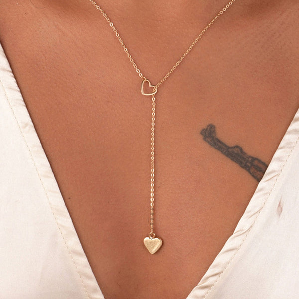 Heart Chain Necklace, Women's  Jewelry
