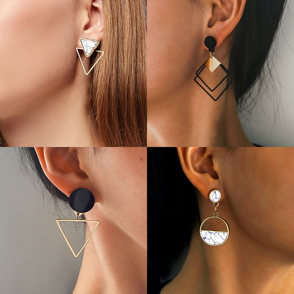 New Fashion Round Dangle  Earrings For Women