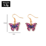 Butterfly Dangle Earrings, Women's Jewelry
