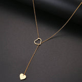 Long Pendant Heart-Shaped Necklaces, Women's Jewelry