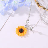 Sunflower Pendant Necklaces, Women's Jewelry
