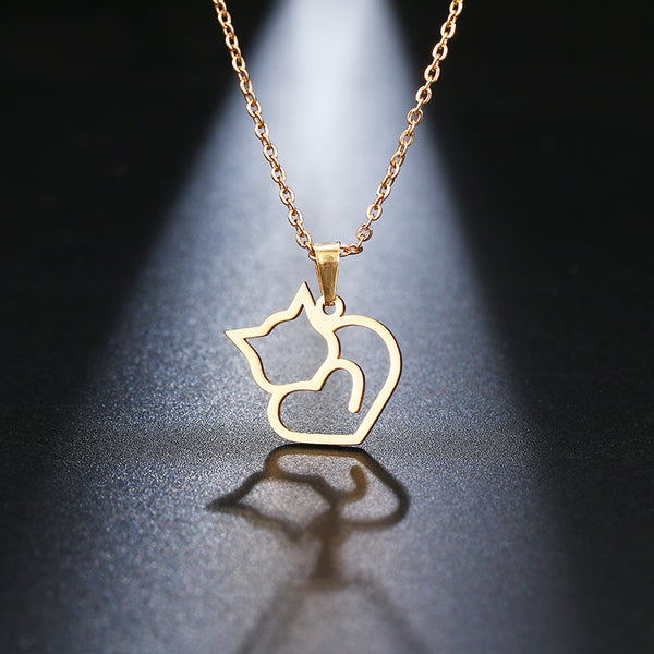 Cat Lover's Pendant Necklace, Women's Jewelry