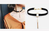 Velvet Strip Chokers Necklace, Women's Jewelry