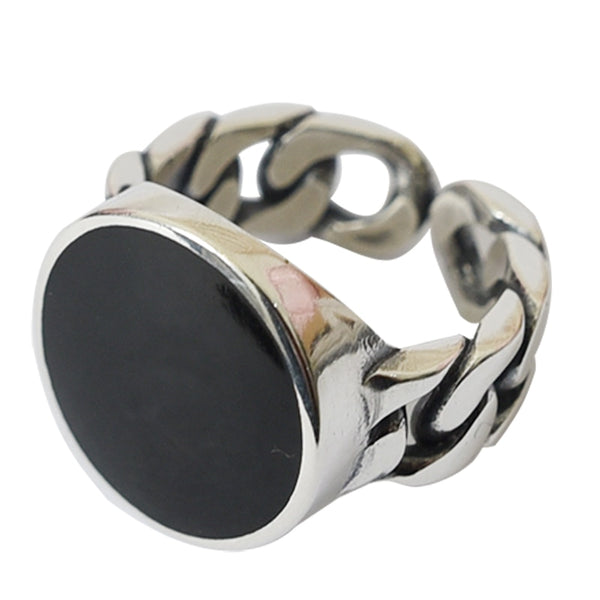 Silver Big Round Rings, Men's Jewelry