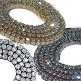 Hip Hop Single Layer Tennis Chain Necklace, Men's  Jewelry