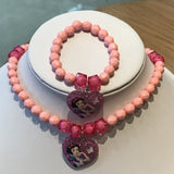 Cute Belle Elsa Princess Necklace, Kids Fashion