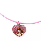 Cute Belle Elsa Princess Necklace, Kids Fashion