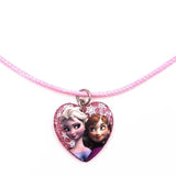 Cute Belle Elsa Princess Necklace, Kids Fashion