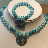 Cute Belle Elsa Princess Necklace, Kids Fashion