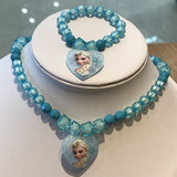 Cute Belle Elsa Princess Necklace, Kids Fashion