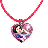 Cute Belle Elsa Princess Necklace, Kids Fashion