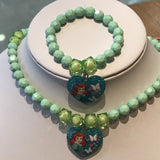 Cute Belle Elsa Princess Necklace, Kids Fashion