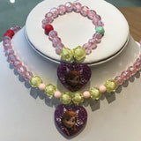 Cute Belle Elsa Princess Necklace, Kids Fashion