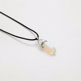 Natural Crystal Pendants Necklace, Women's Jewelry