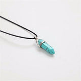 Natural Crystal Pendants Necklace, Women's Jewelry
