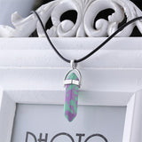 Natural Crystal Pendants Necklace, Women's Jewelry