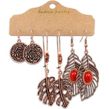 Bohemian Vintage Earrings Set, Women's Jewelry