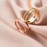 Geometric Hollow Out Circle Ring, Women's Jewelry